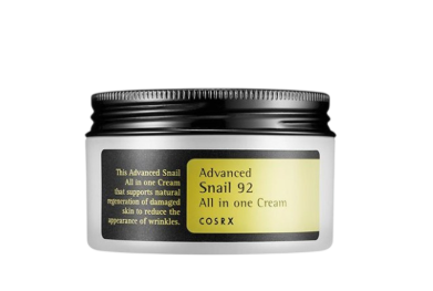 اسنس حلزون ۹۲ کاسه‌ای کوزارکس COSRX Advanced Snail 92 All In One Cream – حجم ۱۰۰ گرم