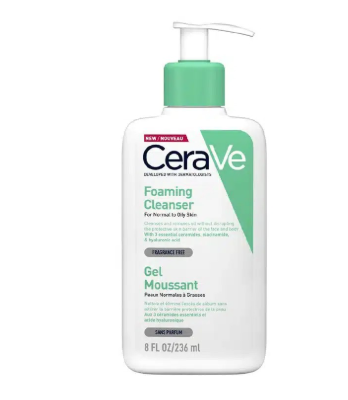 فوم شستشوی صورت سراوی مخصوص پوست چرب و نرمال 236 میل CeraVe Foaming Facial Cleanser – 236ml