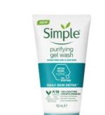 ژل شستشوی صورت سیمپل پوست چرب 150 میل Simple Daily Skin Detox Purifying Gel Wash – 150ml