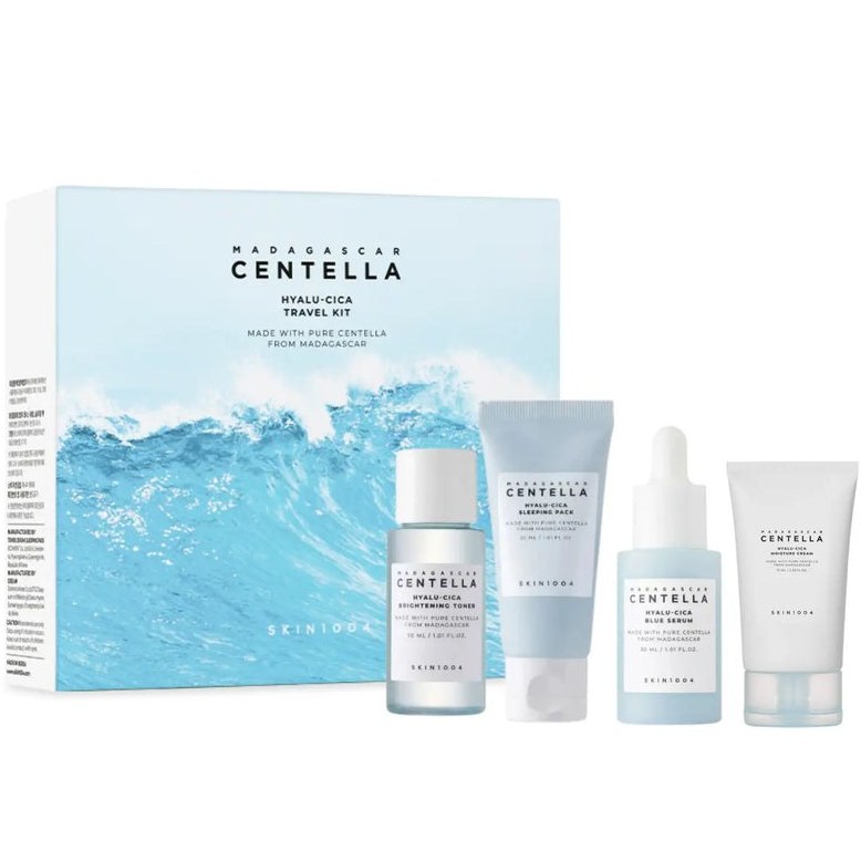 پک کیت مسافرتی هیالوسیکا آبرسان سنتلا| SKIN1004 Madagascar Centella Hyalu-Cica Travel Kit پک کیت مسافرتی هیالوسیکا آبرسان سنتلا| SKIN1004 Madagascar Centella Hyalu-Cica Travel Kit